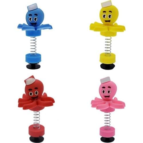 Children Toys Festival Gifts Toys Blue/Yellow/Red/Pink Octopus Waggle Shoes Charms 4 pcs