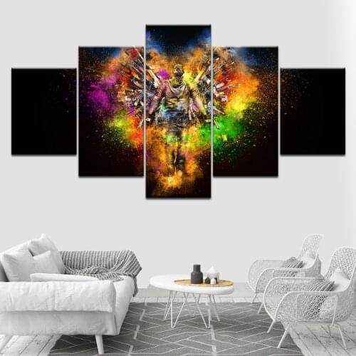 A man 5 Piece HD Wallpapers Art Canvas Print modern Poster Modular art painting for Living Room Home Decor