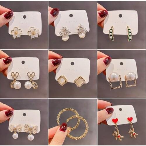 925 Silver Needle Fashion Joker Earrings 2021 New Temperament Earrings Tide online celebrity Earrings