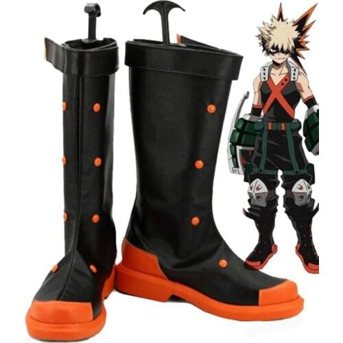 Boku no Hero Academia My Hero Academia Katsuki Bakugo Boots Cosplay Shoes Halloween Cosplay Party Shoes for Men and Wowen