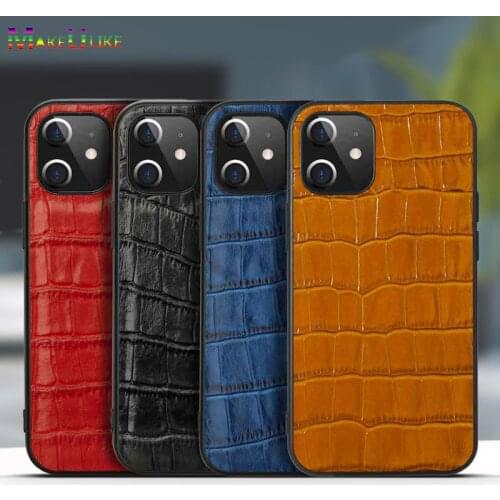 Case For iPhone 12 Pro Max 12 Mini Case Anti-fall Full Protect Soft Cover Genuine Leather Case for iPhone 12Pro Max 12MINI Cover