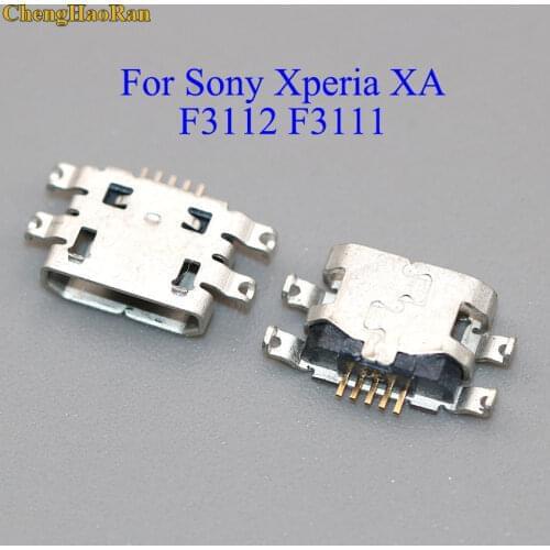 ChengHaoRan For Sony Xperia XA F3112 F3111 micro mini USB 5 pin Charging Port Connector Jack Socket Repair Part replacement