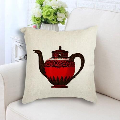 Horse Printed Decorative Cushion no filler Linen Cotton Cushion Throw Pillow Square Pillowcase 45x45cm Sofa Car Home Decor