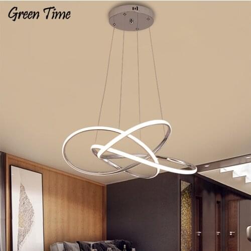 Home Lights Modern Led Hanging Chandelier For Living room Dining room Bedroom Indoor Lighting Led Chandeliers Chrome&Gold Lamp