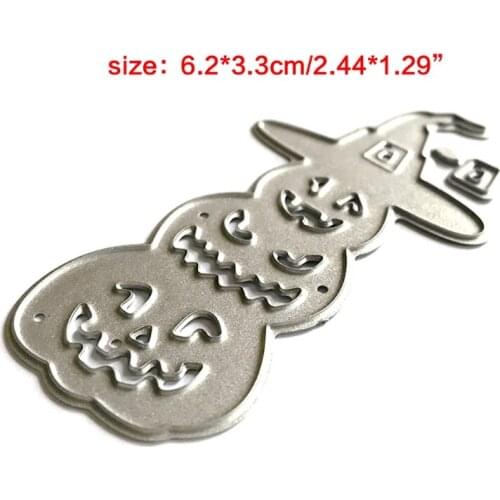 F2TE Halloween Pumpkin Witch Metal Cutting Dies Stencil DIY Scrapbooking Album Paper Card Template Mold Embossing Decor