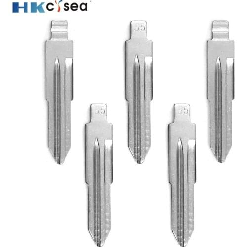 HKCYSEA KD#55 KD Remote Uncut Blank Metal Blade Type #55 for Chery QQ3 Car Key Remote Blade Replacement