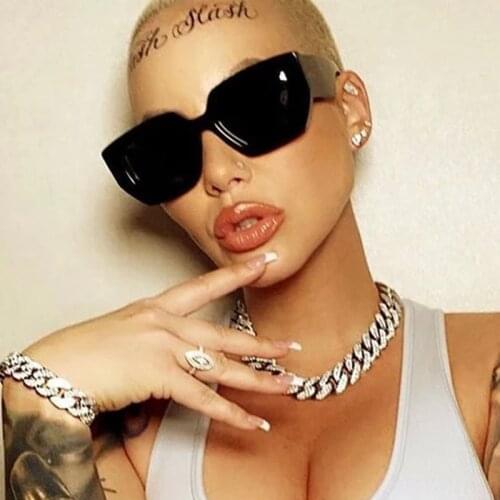 HKNA Big Frame Sunglasses Women Vintage Square Sun Glasses Men Luxury Brand Sunglasses Punk Shades Women Vintage Gafas De Sol