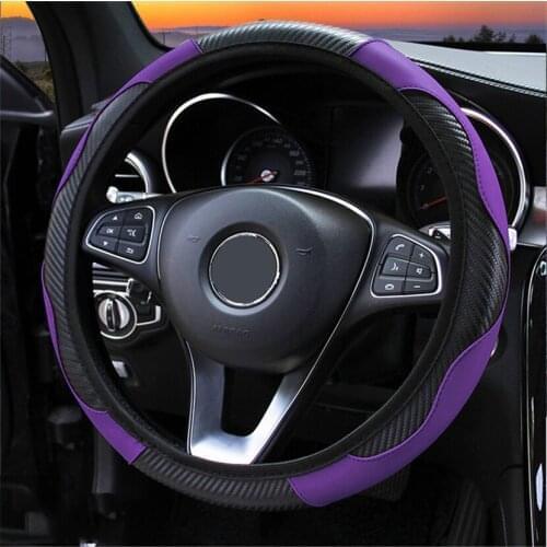 Leather Protective Cover for Car Steering Wheel For Citroen for Audi for Jeep Grand for Mercedes C E S Class Car Accessories