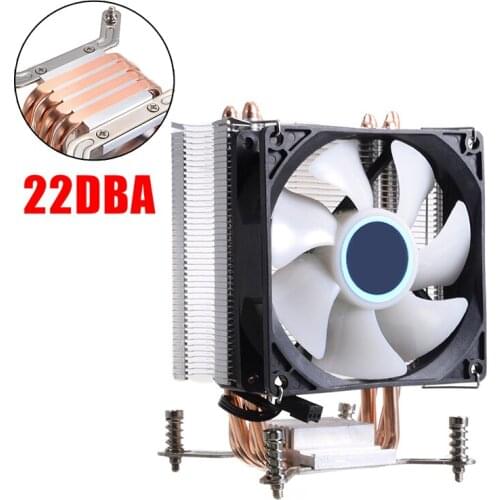 CPU Cooler 4 Heatpipe Radiator 90mm RGB Heatsink Cooling Fan For Intel LGA 2011 1151 1155 775 1156 AMD Fan Cooling