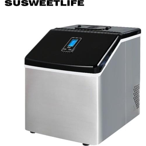 Ice Maker 25kg Commercial Small Milk Tea Shop Fangbing Home Bar Desktop Bar Square Ice Cube Ice Maker