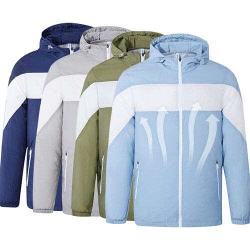 Summer Fan Cooling Jacket Men Women Lightweight Air Conditioning Coat Outdoor Sun Protection Top USB Charing Waistcoat