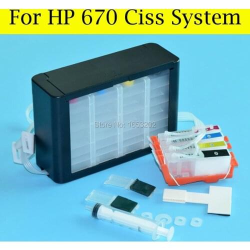 Best HP670 CISS For HP 670XL Continuous Ink Supply System With For HP 670 ARC Chip