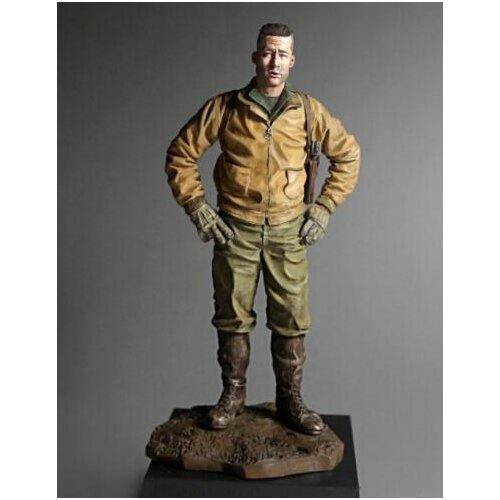 1/16 Resin Model Building Kit Figure Captain of the tank