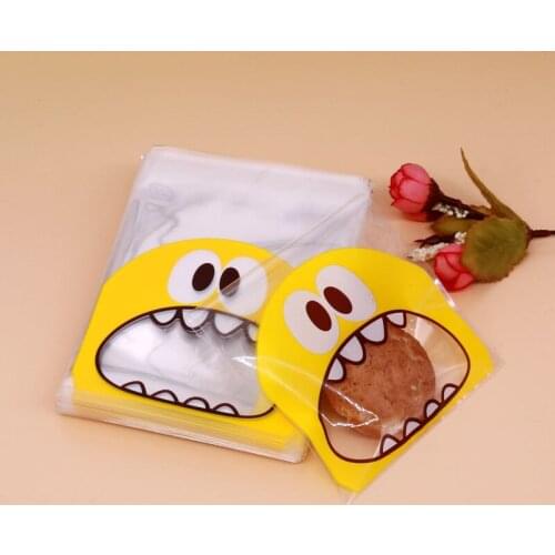 Fashion Candy Cookie Jewelry Packaging Bags Wholesale Cute Animals Pattern Plastic Bags Small Gift Bags 10*10cm 100pcs/lot