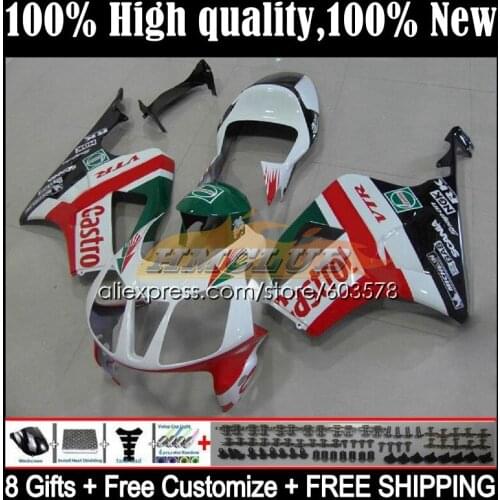 Fairing For HONDA VTR1000 2000 2001 2002 2003 2004 2005 2006 39CL.10 RTV VTR 1000 RC51 SP1 SP2 00 01 02 03 04 05 06 castrol red
