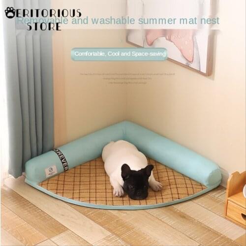 Cooling Summer Pet Beds Dog Mat Breathable Dogs Cat Blanket Summer Washable Keeping Cool Sleeping Cat Bed Pet Cushion Pad