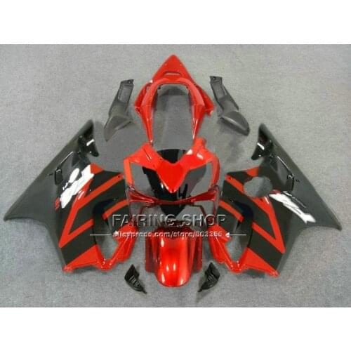 Fitment body repair parts for HONDA red black fairings kit cbr600 f4i 2004 2005 2006 2007 fairing parts F4i 04-07 CBR600 HO9F