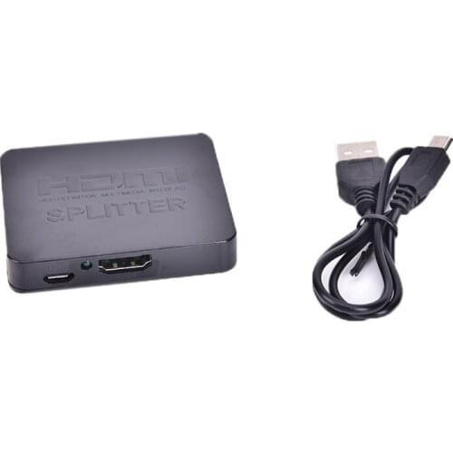 4K HDMI Splitter Full HD 1080p Video HDMI Switch Switcher 1X2 Split 1 in 2 Out Amplifier Dual Display For HDTV DVD For PS3/Xbox