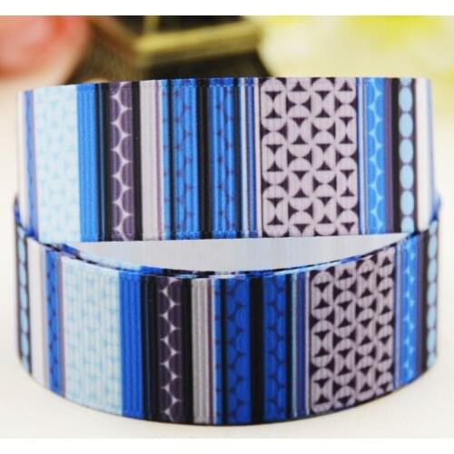 22mm 25mm 38mm 75mm Stripes pattern printed Grosgrain Ribbon party decoration 10 Yards X-04247