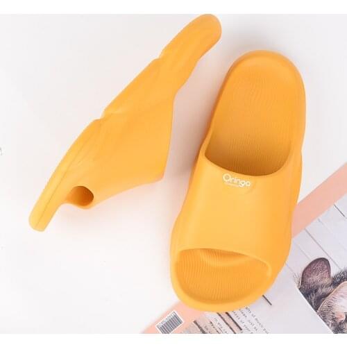 Slippers mens summer indoor antiskid thick soled outdoor wear household room household shoes sandals flat slippers for women