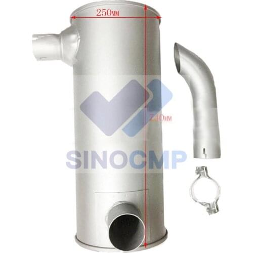SK200-3 SK200-5 SK200-2 Engine 6D16 Muffler VAME047576 For Kobelco Excavator Parts