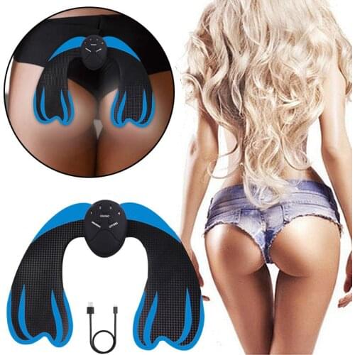 USB Electric EMS Hips Trainer USB Smart Fitness Buttocks Lift Slimming Toner Muscle Stimulator For Men Women Exercise Sport