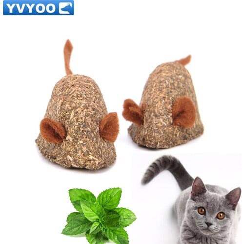 YVYOO Cat toy Pet Mint ball Fake mice type Clean the mouth Add Vitamins Catnip Toys Clean the mouth 1pcs YV55