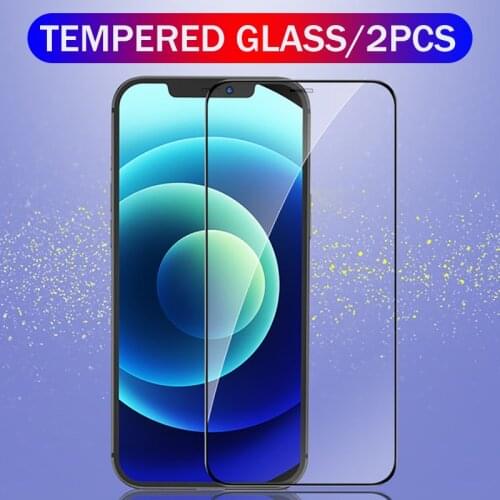 2PCS 1000D Tempered Glass For iPhone 12 Pro Max Screen Protector For iPhone 11 Pro Max 12 Mini 7 8 6 6S Plus XS XR X SE2020