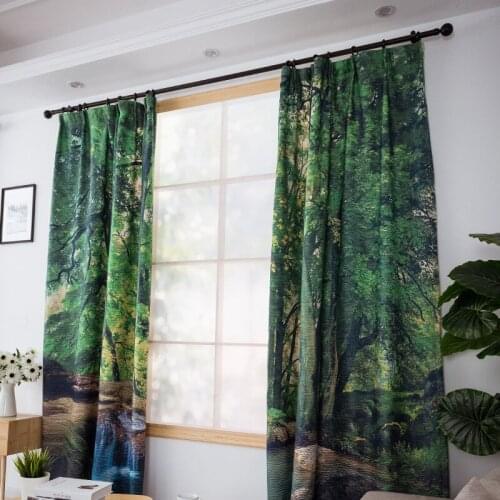 Blackout Curtain Hook Curtains For Bedroom Livingroom Green Blinds Window Treatment Nordic Style шторы Cortinas Para La Sala