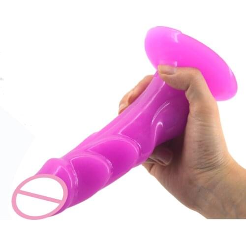 Animal Dildo With Suction Cup Dog Penis Curved G-spot Stimulate Ribbed Dick Sex Toys For Women Erotic Products Sex Shop