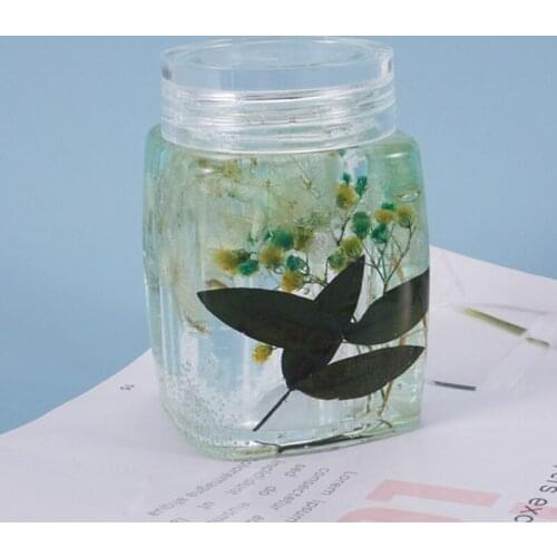 1 Set Crystal Epoxy Resin Mold Storage Box Casting Silicone Mould DIY Crafts Container Jewelry Decorations Making Tool