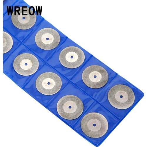 10PCS 30mm Diamond Coated Rotary mini circular saw Cutting Cut Off Blade Wheels Disc Kits Accessories Drill rotary tool