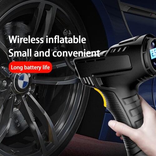 120W Rechargeable Air Compressor Wireless Inflatable Pump Portable Air Pump Car Electrical Mini Portable Wireless Tire Inflator