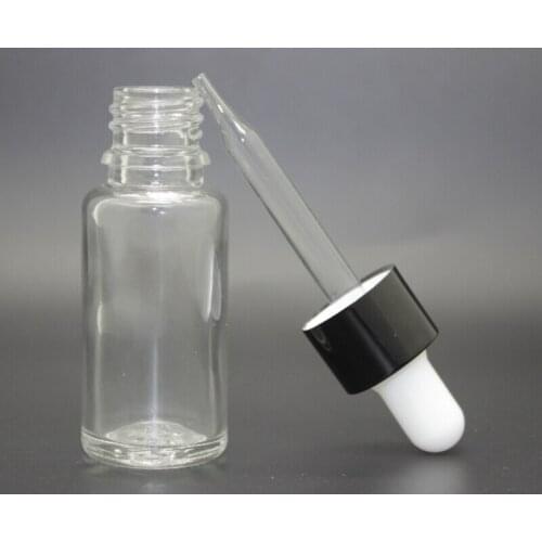 200*20ml Clear Glass Eessential Oil Bottle With Dropper 20cc Transparent Glass Dropper Jars