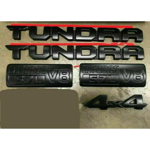 5 X FOR 2014-2019 Tundra Blackout Emblem Overlays ABS Plastic OEM PT948-34181-02