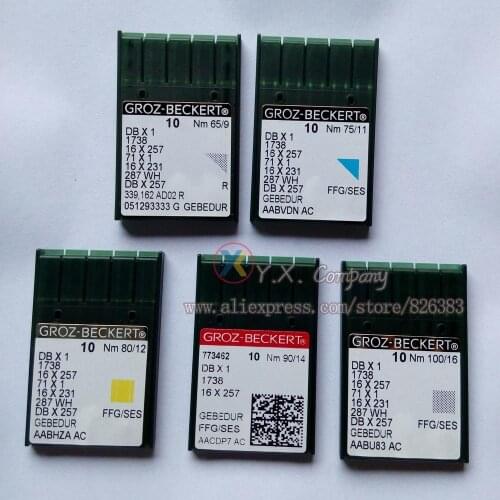 50 pieces prevent heat needles for Industrial Single Needle Lockstitch Sewing Machines, DB*1, Golden Color