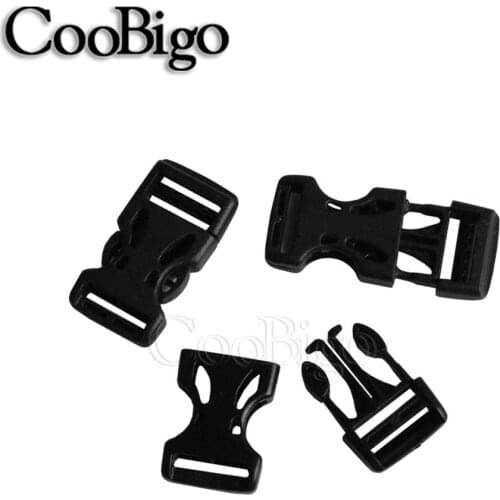 50pcs Plastic 5/8" 3/4" 1" 1-1/4" 1-1/2" 2" Adjustable Buckle For Backpack Straps Luggage Webbing
