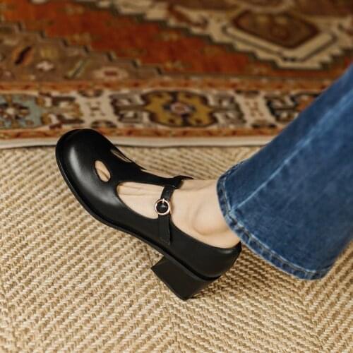 Allbitefo Women's Shoes With A Strap