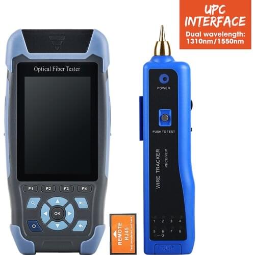 AUA900D High Accurate OTDR mini pro optical time domain reflectometer 1310nm and 1550nm fiber optic UPC Port 3m to 64km 24/22dB