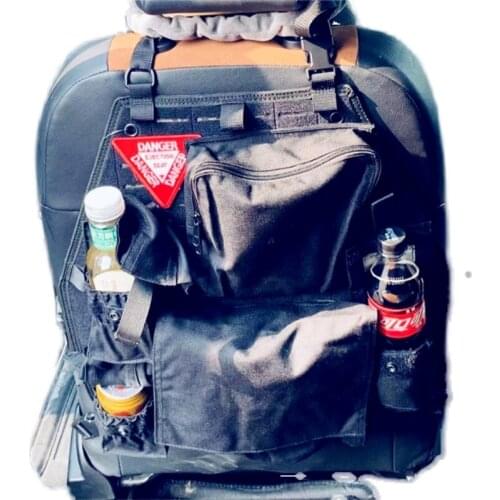 Car seat Tactical expansion panel Vehicle seat back Velcro storage equipment Hypalon fixing solution