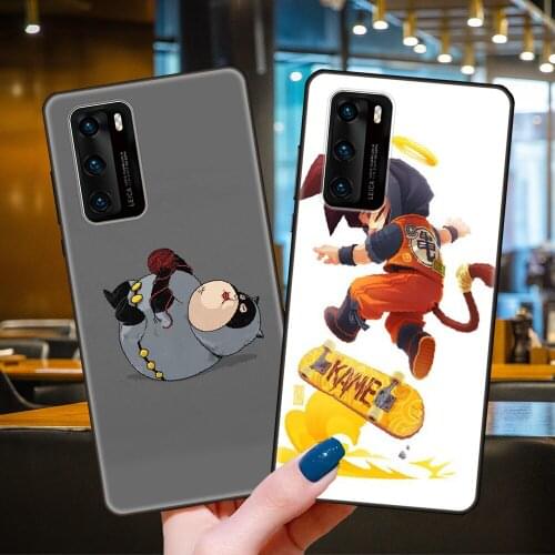 Phone Case For Huawei P40 P30 P10 P20 Lite P Smart Z 2019 Pro Black Cover Back Fashion Shell Soft Coque Various Obese Heroes