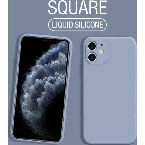 Luxury Liquid Silicone Case For iPhone 11 12 Mini Pro Max SE 2 2020 XS XR X 10 6 S 6S iPhone 7 8 Plus Cell Phone Soft Back Cover