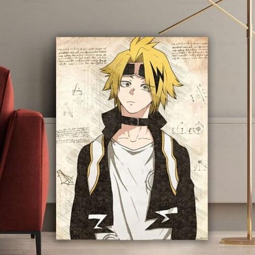Denki Kaminari Chargebolt My Hero Academia BNHA Anime Canvas Painting Wall Art Posters Prints Living Room Decoration Home Decor
