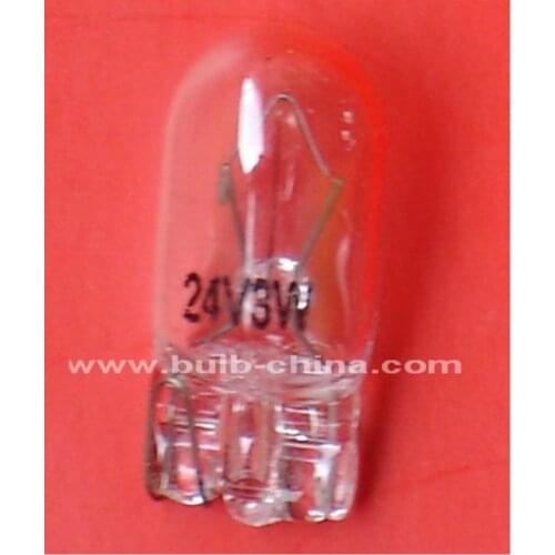 200pcs free shipping Ccc Ce Halogen Great!wedge Lighting Lamps 24v 3w T10 B176