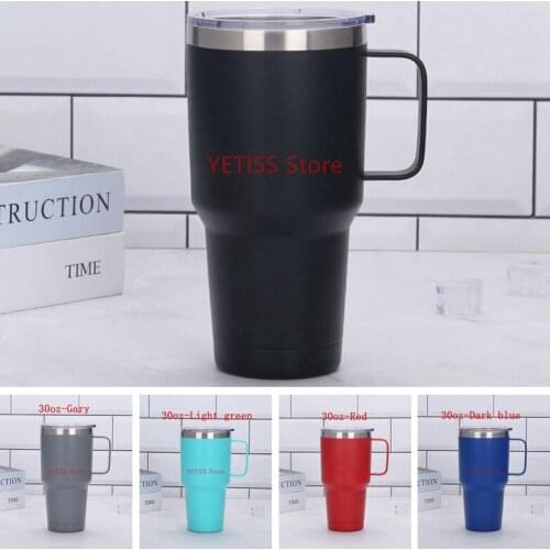 25pcs/lot 2021 30oz & 20oz stainless steel insulated travel mug with handle