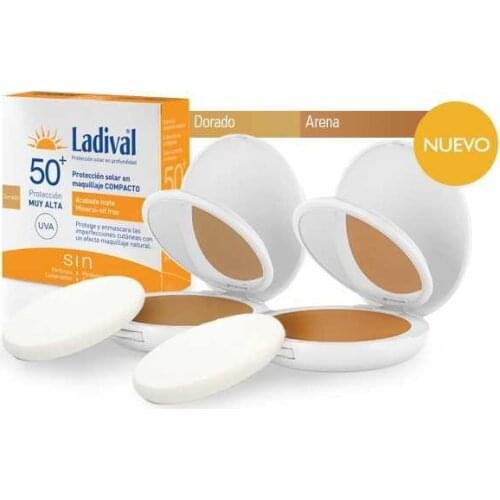 LADIVAL PROTECTOR SOLAR FPS 50+ MAQUILLAJE COMPACTO ARENA 10 G