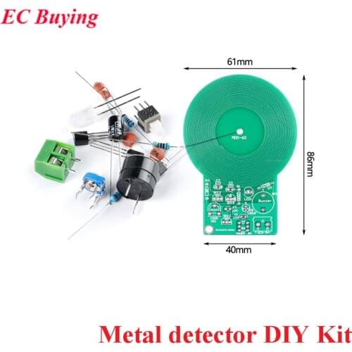 DIY Kit Metal Detector Kit DC 3V-5V Non-contact Sensor Module DIY Electronic Part Welding Practice Board