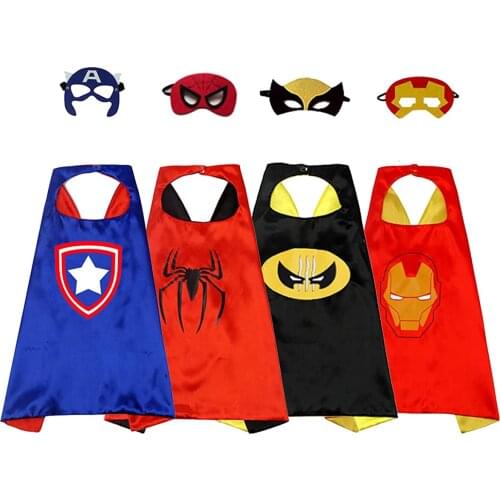 Superhero Capes for Kids Superhero Costumes Halloween Costume Cosplay 3-10 Year Old Boy Gifts Cartoon Dress up Costumes Party