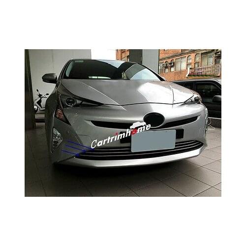 Stainless Front Bottom Grill Grid Grille Cover Trim 3pcs For Toyota Prius 2016