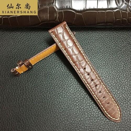 New Handmade Alligator Watchbands Genuine Leather Belt Custom Universal Watch Band 18MM 19MM 20MM 21MM 22MM Crocodile Skin Strap